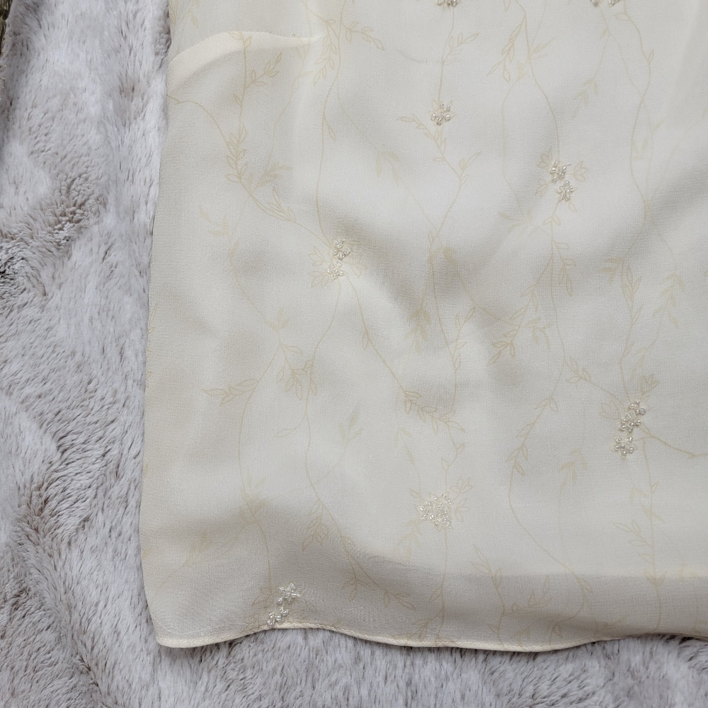 Bridgetown Collection‎ 100% Silk Beaded Embellishment Sleeveless Blouse Size S - Picture 6 of 12